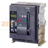 Воздушный выключатель стационарный 4-пол., типоразмер 1, МЭК In=630 A to 690 V, 50/60 Гц AC Icu=55 kA при 500 В заднее вертикальное присоединение Siemens 3WL1106-2A.41-....
