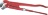 RED-VARNISHED PIPE WRENCH 450 mm