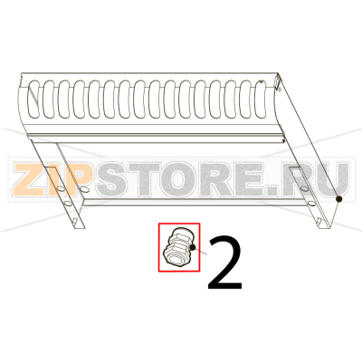 Cable gland and nut Tecnoinox PIN70E7 Cable gland and nut Tecnoinox PIN70E7Запчасть на деталировке под номером: 2