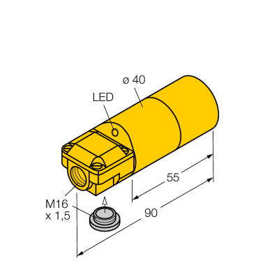 Датчик индуктивный Turck NI20-K40SR-AN6X 