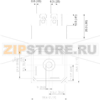 Мост диодный, однофазный, корпус: D-34, 35 А, 1600 В Vishay 36MB160APBF 
