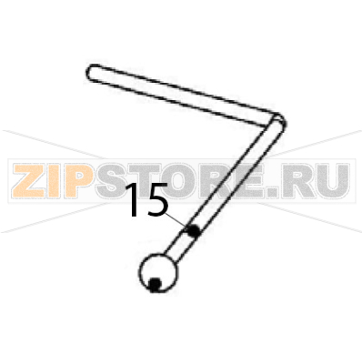 Handle Escher PM 60-V Handle Escher PM 60-VЗапчасть на деталировке под номером: 15