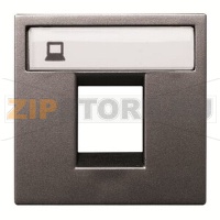 Накладка для одного суппорта/разъёма, антрацитовая ABB 2CLA221810N1801