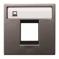 Накладка для одного суппорта/разъёма, антрацитовая ABB 2CLA221810N1801