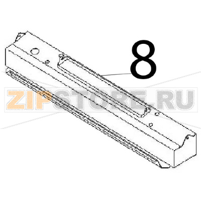 Panel horizontal Angelo Po 1G1BR1G Panel horizontal Angelo Po 1G1BR1GЗапчасть на деталировке под номером: 8