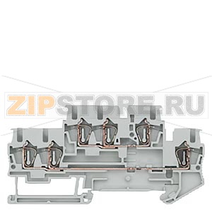 КЛЕММА ДВУХРЯДНАЯ, ПРУЖИННОЕ ПОДСОЕДИНЕНИЕ, 3 ТОЧКИ: 0.08 - 2.5 MM2, ШИРИНА: 5.2 MM, СЕРАЯ Siemens 8WH2023-0AF00 