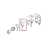 Chromed front coffee dispenser cover Saeco Talea Giro