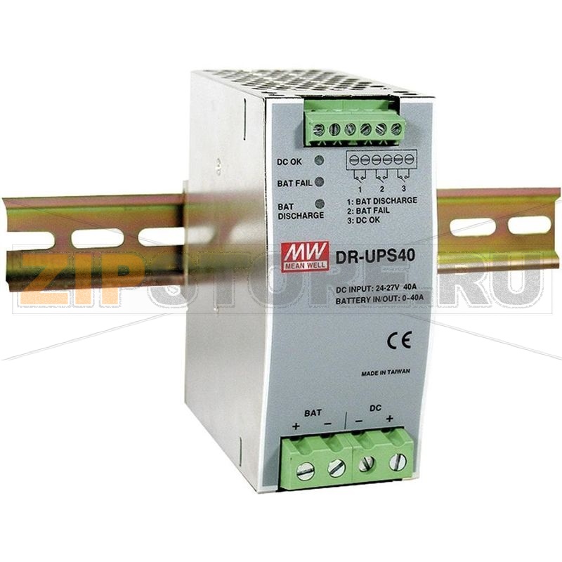 DR-UPS40 - Блок питания на DIN-рейку, 24 В/DC, 2 А Mean Well
