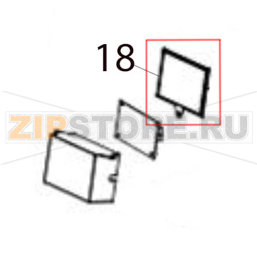 Mainboard cover Hurakan HKN-IMC30 Mainboard cover Hurakan HKN-IMC30Запчасть на деталировке под номером: 18