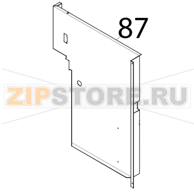 Paratia paracalore lato comandi Tecnoeka KF 1010 EV UD Paratia paracalore lato comandi Tecnoeka KF 1010 EV UDЗапчасть на деталировке под номером: 87