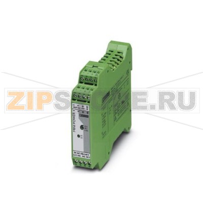 Уст. на DIN-рейку имп. ист. пит. 24 В пост. тока / 1 А Phoenix Contact MINI-PS-100-240AC/24DC/1 с такт. ген. в перв. цепи, тонк. корп.Минимальный заказ: 1 шт.Упаковка: 1 шт.