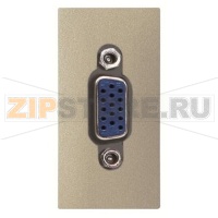 Механизм VGA, одномодульный, шампань ABB 2CLA215550N1901