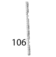 Lamiera inox rinforzo fianco Unox XBC 1005E