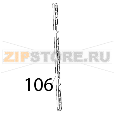 Lamiera inox rinforzo fianco Unox XBC 1005E Lamiera inox rinforzo fianco Unox XBC 1005EЗапчасть на деталировке под номером: 106