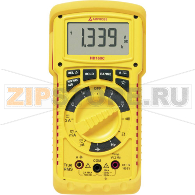 Мультиметр цифровой, водонепроницаемый, IP67, CAT IV 1000 В, 9999 точек Beha Amprobe HD160C 