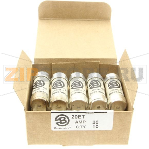Предохранитель, 20 A, AC 690 В, DC 500 В, 200 кА, BS88, 19x77 мм, aR, BS Eaton 20A 690V AC TYPE T 