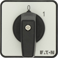 Переключатель вкл/выкл, контакты: 2, 20 A, панель: 0-1, 45°, с фиксацией Eaton T0-1-15402/E