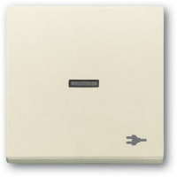 Клавиша выключателя с символом "Вилка", антрацитовая ABB 2CKA001751A3158