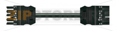 pre-assembled interconnecting cable; B2ca; Socket/plug; 5-pole; Cod. A; H05Z1Z1-F 5G 1.5 mm; 3 m; 1,50 mm; black Wago 771-9295/016-301 Protected against mismating and maintenance-freeAdditional variable coding is possible....