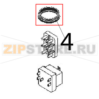 Passacavo a collare Angelo Po 0G1BR3E Passacavo a collare Angelo Po 0G1BR3EЗапчасть на деталировке под номером: 4