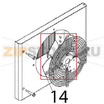 Evaporator fan Angelo Po IA51 Evaporator fan Angelo Po IA51Запчасть на деталировке под номером: 14