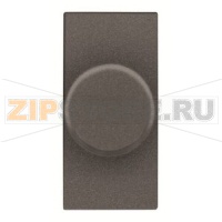 Механизм электронного поворотного светорегулятора 500 Вт, одномодульный, антрацитовый ABB 2CLA216010N1801