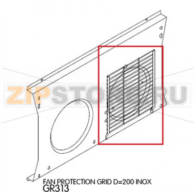 Fan protection grid D=200 inox Unox XF 090P Fan protection grid D=200 inox Unox XF 090PЗапчасть на деталировке под номером: 158Название запчасти на английском языке: Fan protection grid D=200 inox Unox XF 090P
