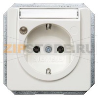 DELTA PROFIL ТИТАНОВО-БЕЛЫЙ РОЗЕТКА SCHUKO 10A DC/ 16A AC 250V С БЕЗРЕЗЬБОВЫМИ КОНТАКТНЫМИ ЗАЖИМАМИ С ИНДИКАЦИЕЙ СТАТУСА И ПОЛЕМ ДЛЯ НАДПИСИ 65Х65 ММ Siemens 5UB1472
