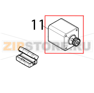 Stepper motor CAB EOS2 Stepper motor CAB EOS2Запчасть на деталировке под номером: 11