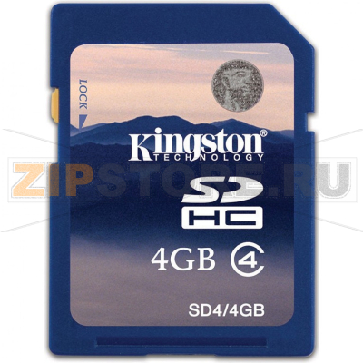 Карта памяти 4 Гб Kingston SD4C-4GBSP 