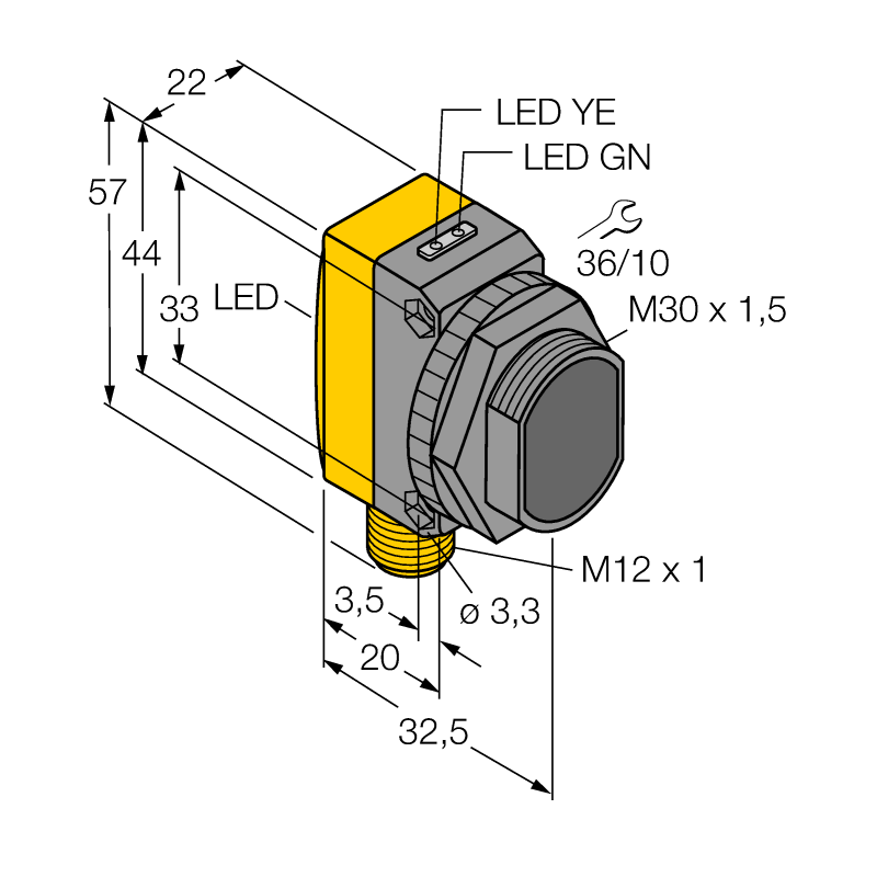 Датчик фотоэлектрический Turck QS30FF400Q 