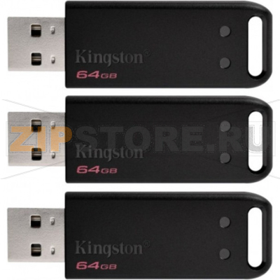Накопитель USB 64 Гб Kingston DT20/64GB-3P 
