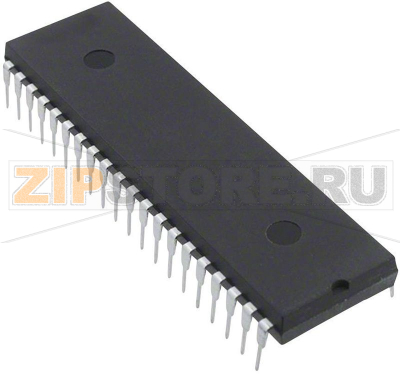 Микроконтроллер встроенный, PDIP-40, 8 Бит, 40 МГц, I/O 34 Microchip Technology PIC18F452-I/P 