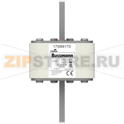 Предохранитель, 1800 A, AC 600 В, 200 кА, 3, 76x90x139 мм, aR, DIN, IEC Eaton FUSE 1800A 600V 3 