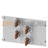SIVACON S4 Cable connection form 3 3VA23 (up to 400 A); 3VA24 (up to 630 A) Height 250 mm Fixed mounting, Plug-in socket Siemens 8PQ6000-8BA21