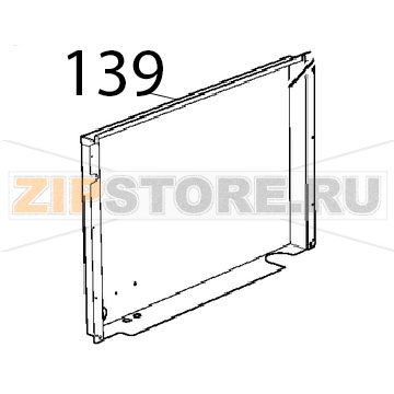 Schiena inferiore AISI-304 Unox XVC 1005EP Schiena inferiore AISI-304 Unox XVC 1005EPЗапчасть на деталировке под номером: 139