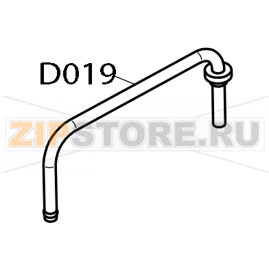 Injection pipe Convotherm OES 6.10 Injection pipe Convotherm OES 6.10Запчасть на деталировке под номером: D019