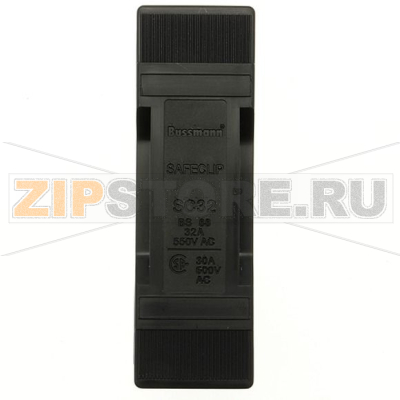 Держатель предохранителей, 32 A, AC 550 В, BS88/F1 Eaton SAFECLIP 32A FRONT CONNECTED BLACK 