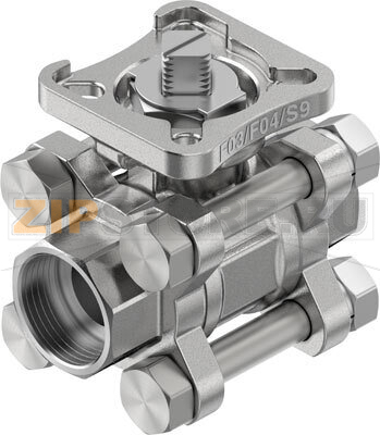 Кран шаровой Festo VZBE-1/2-WA-63-T-2-F0304-V15V15 