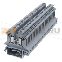 Клемма проходная, универсальная, серая CHIKU RUK 1,5N