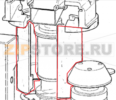 Gefrierzylinderisolierung Scotsman MF 56   Gefrierzylinderisolierung Scotsman MF 56Запчасть на 