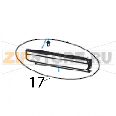 Cover front package Sato WS408 TT Cover front package Sato WS408 TTЗапчасть на деталировке под номером: 17Название запчасти на английском языке: Cover front package Sato WS408 TT.