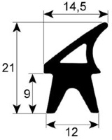 GUARNIZIONE PORTA FORNO 2500 mm