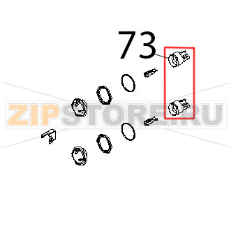 Porta lampada per lampada alogena Unox XB 403 Porta lampada per lampada alogena Unox XB 403Запчасть на деталировке под номером: 73