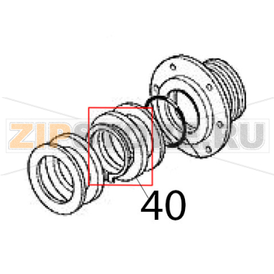 Distanziale in acc. inox Scotsman MAR 301 SPLIT Distanziale in acc. inox Scotsman MAR 301 SPLITЗапчасть на деталировке под номером: 40