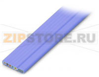Плоский кабель; Eca; 5G 2,5 мм + 2 x 1,5 мм; PVC; 3L + N + PE + 2 шины; 0,6/1 кВ; 2,50 mm; фиолетовые Wago 897-261