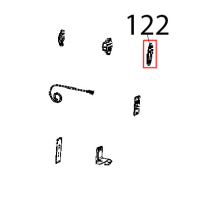 Right door latch cap Unox XB 895