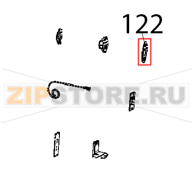 Right door latch cap Unox XB 895 Right door latch cap Unox XB 895Запчасть на деталировке под номером: 122