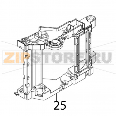 Ribbon frame Sato CT408LX TT Ribbon frame Sato CT408LX TTЗапчасть на деталировке под номером: 25Название запчасти на английском языке: Ribbon frame Sato CT408LX TT.