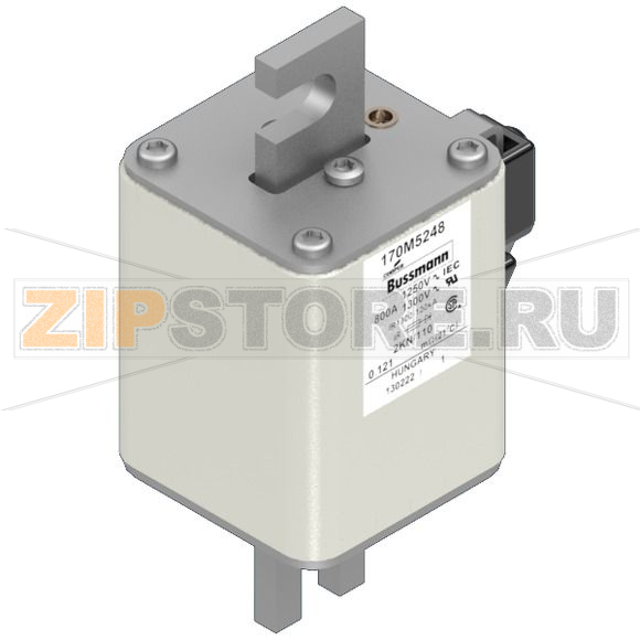 Предохранитель, 800 A, AC 1250 В, 100 кА, size 2, 61x77x138 мм, aR, DIN, IEC Eaton FUSE 800A 12 